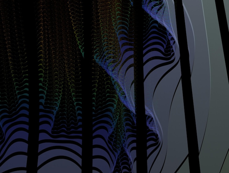 Foto imagen de fondo abstracta de fractal imaginario