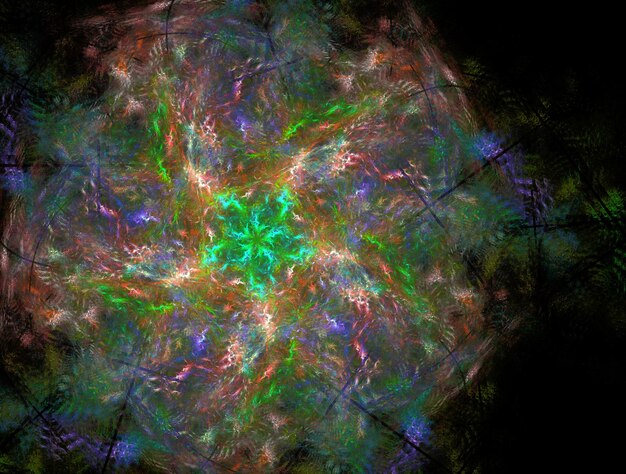 Imagen de fondo abstracta de fractal imaginario