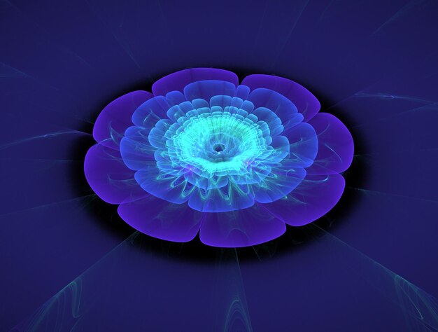 Imagen de fondo abstracta de fractal imaginario