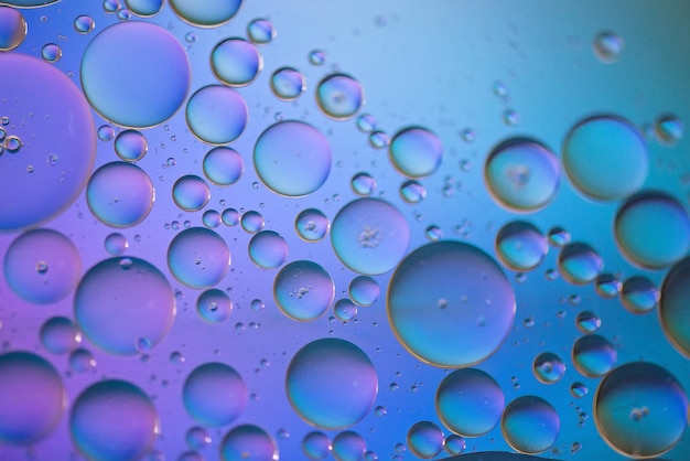 Foto imagen de fondo abstracta multicolor hecha con aceite, agua y jabón