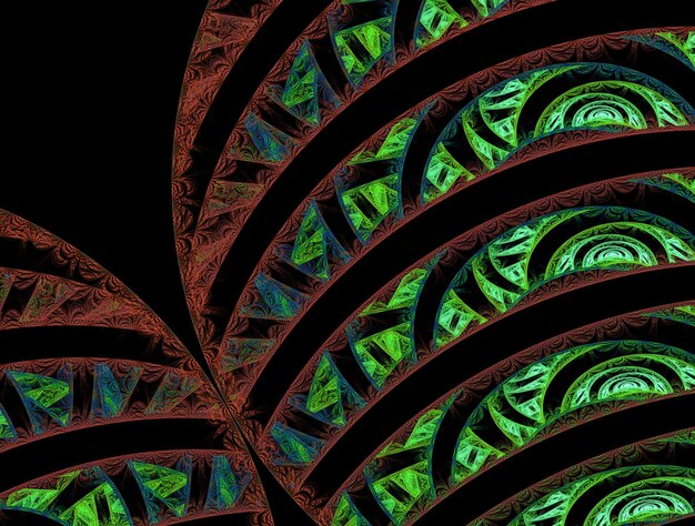 Imagen de fondo abstracto fractal imaginario