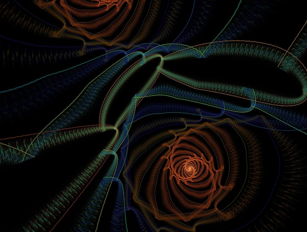 Imagen de fondo abstracto fractal imaginario