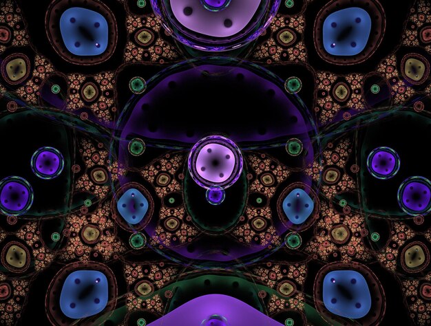 Imagen de fondo abstracto fractal imaginario