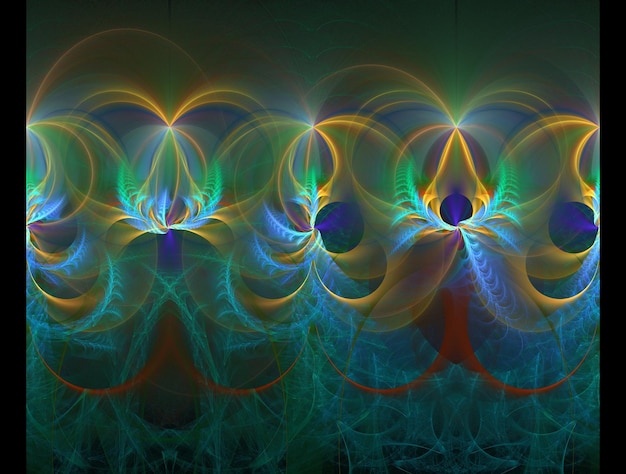 Imagen de fondo abstracto fractal imaginario