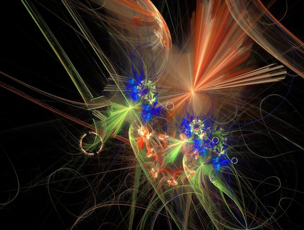 Imagen de fondo abstracto fractal imaginario