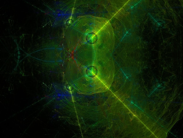 Imagen de fondo abstracto fractal imaginario