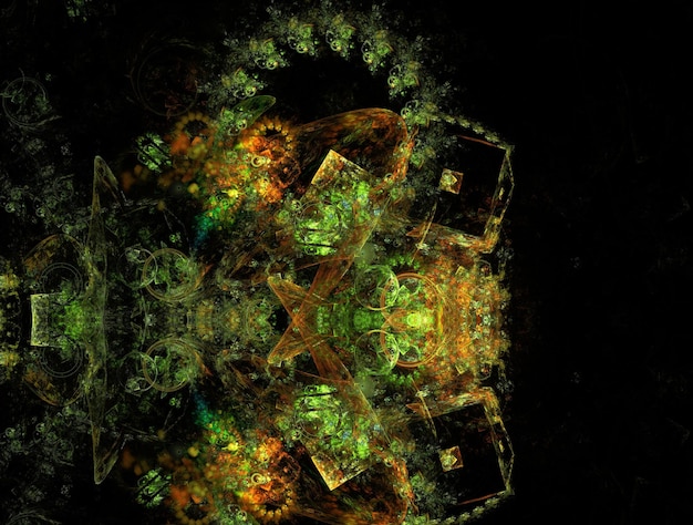 Imagen de fondo abstracto fractal imaginario