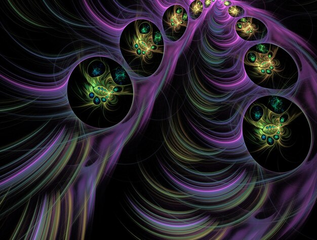 Imagen de fondo abstracto fractal imaginativo