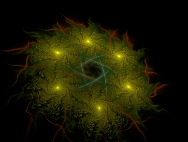 Imagen de fondo abstracto fractal imaginativo