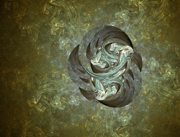 Imagen de fondo abstracto fractal imaginativo