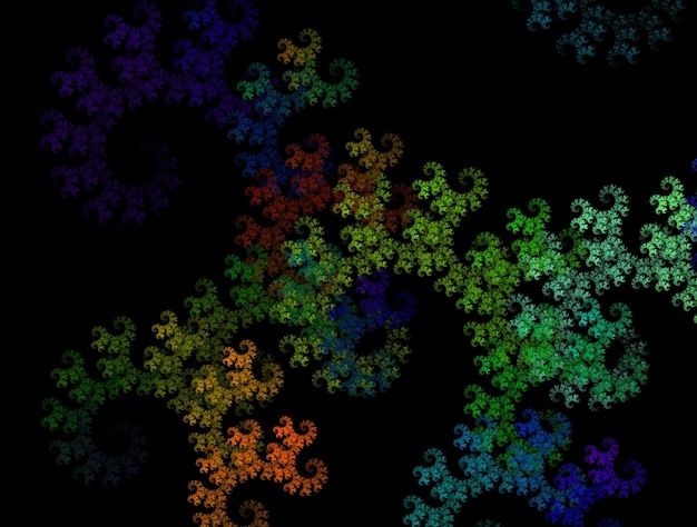 Imagen de fondo abstracto fractal imaginativo