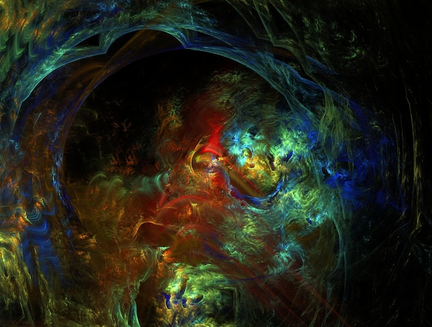 Imagen de fondo abstracto fractal imaginativo