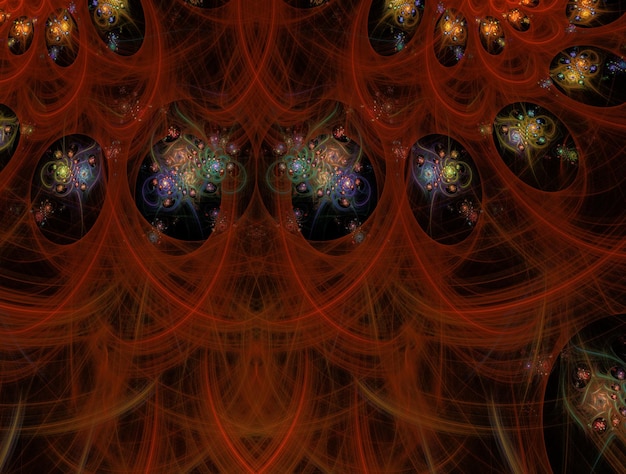 Imagen de fondo abstracto fractal imaginativo