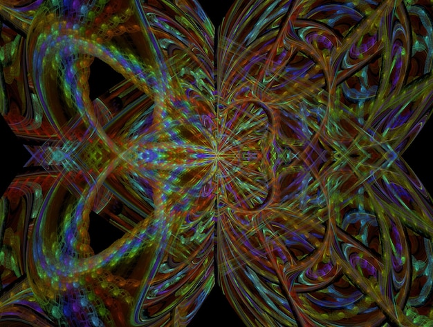 Imagen de fondo abstracto fractal imaginativo