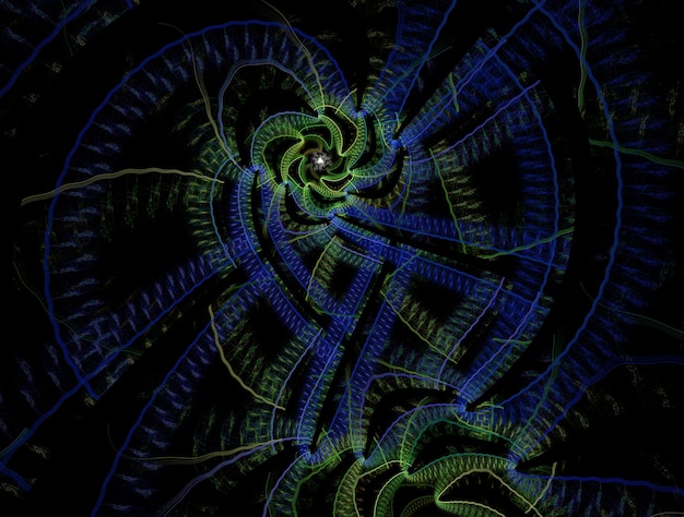 Imagen de fondo abstracto fractal imaginativo