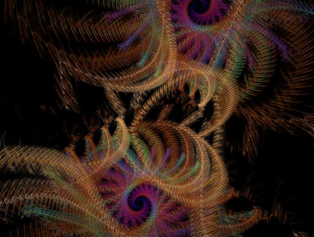 Imagen de fondo abstracto fractal imaginativo