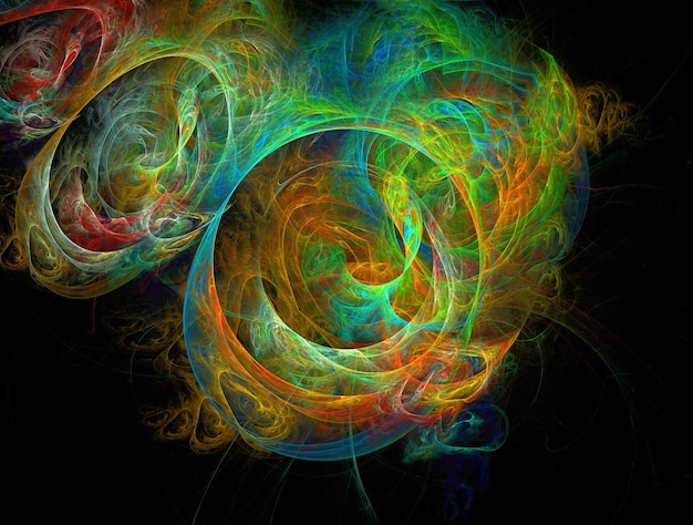 Imagen de fondo abstracto fractal imaginativo