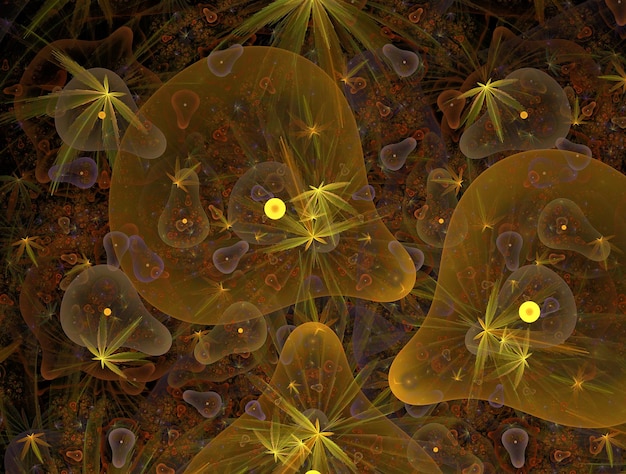 Imagen de fondo abstracto fractal imaginativo