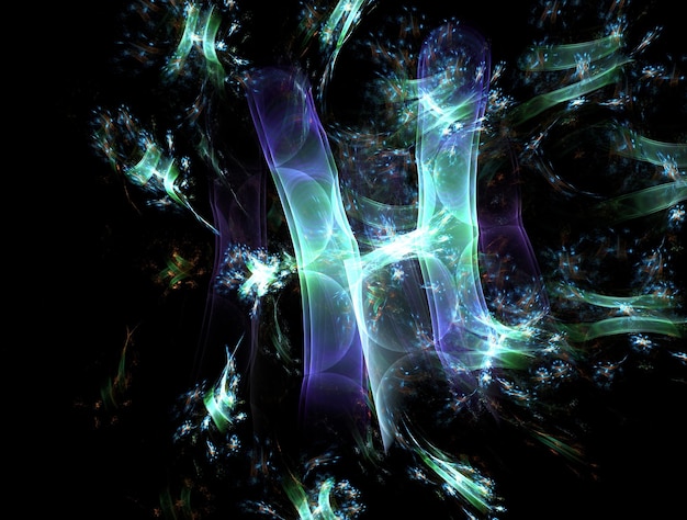 Imagen de fondo abstracto fractal imaginativo