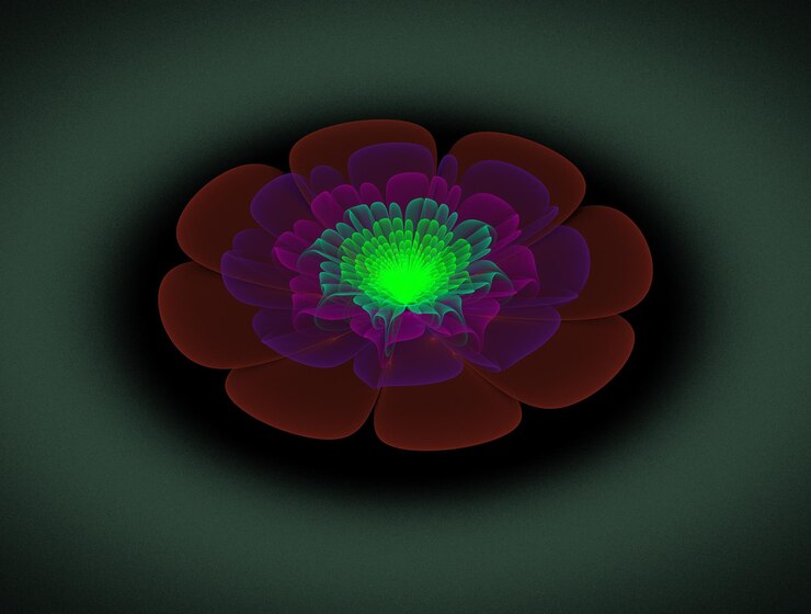 Foto imagen de fondo abstracto fractal imaginativo