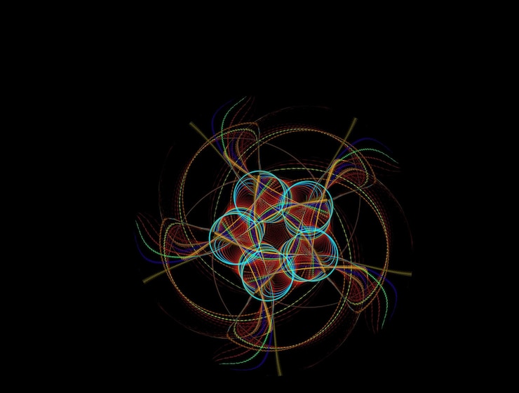 Foto imagen de fondo abstracto fractal imaginativo