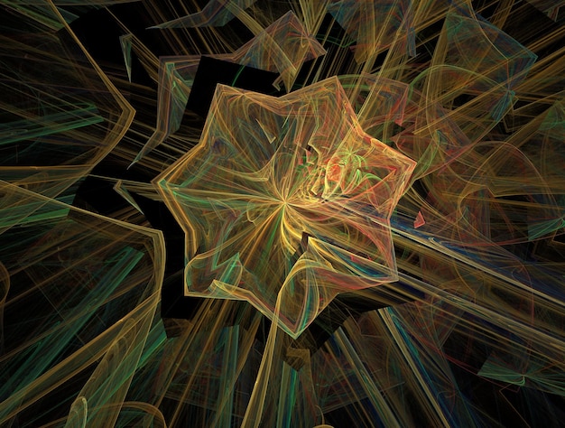 Imagen de fondo abstracto fractal imaginativo