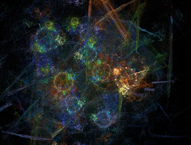 Imagen de fondo abstracto fractal imaginativo