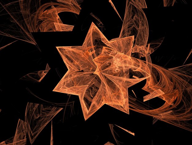 Imagen de fondo abstracto fractal imaginativo