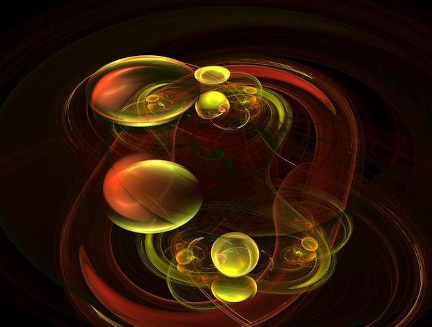 Imagen de fondo abstracto fractal imaginativo