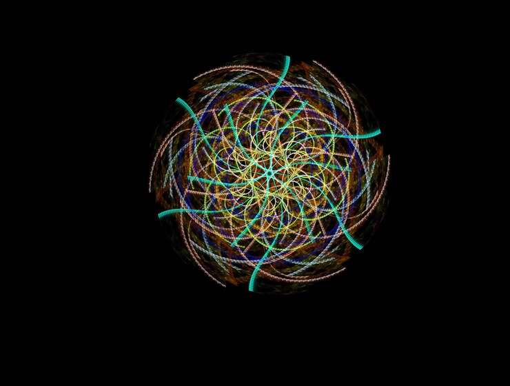 Foto imagen de fondo abstracto fractal imaginativo