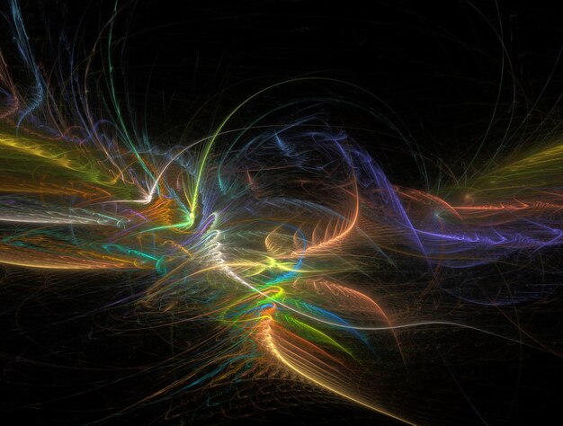 Imagen de fondo abstracto fractal imaginativo