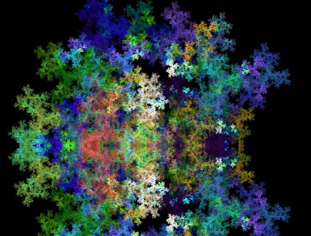 Imagen de fondo abstracto fractal imaginativo