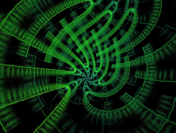 Foto imagen de fondo abstracto fractal imaginativo