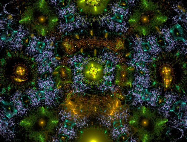 Imagen de fondo abstracto fractal imaginativo