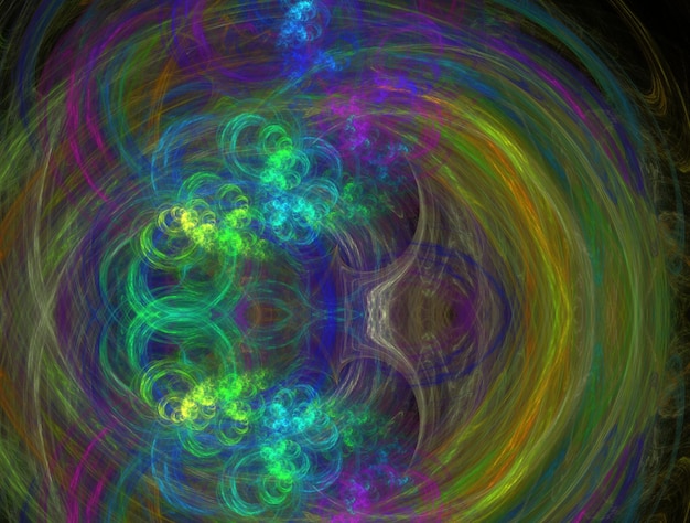 Imagen de fondo abstracto fractal imaginativo