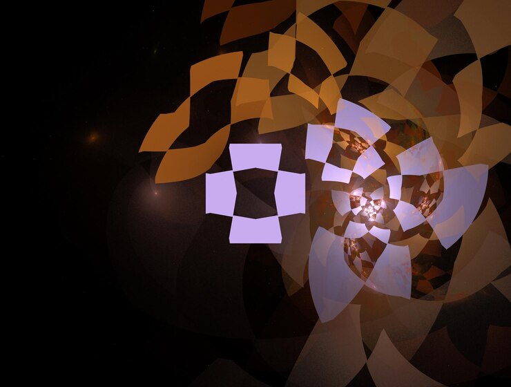 Foto imagen de fondo abstracto fractal imaginativo
