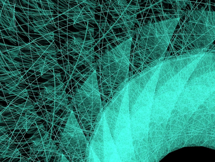 Foto imagen de fondo abstracto fractal imaginativo