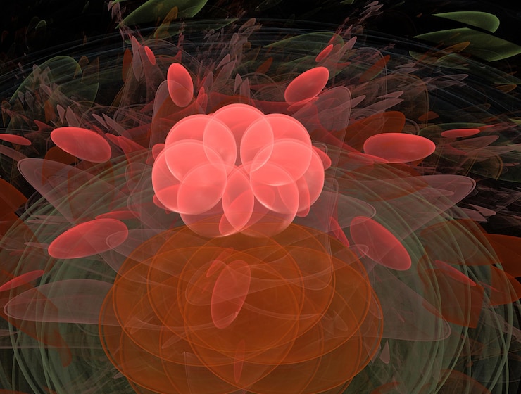 Foto imagen de fondo abstracto fractal imaginativo
