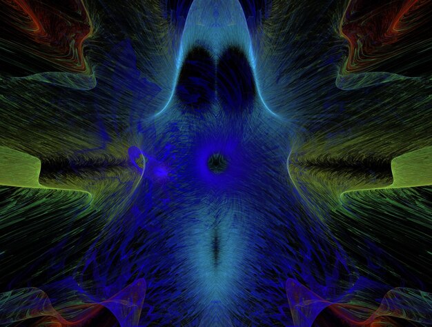 Imagen de fondo abstracto fractal imaginativo