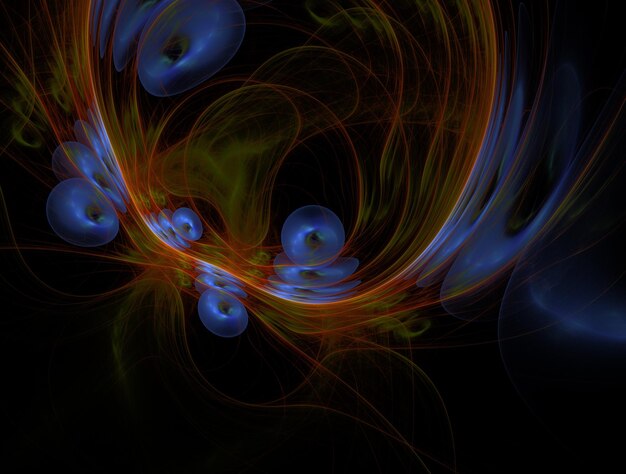 Imagen de fondo abstracto fractal imaginativo