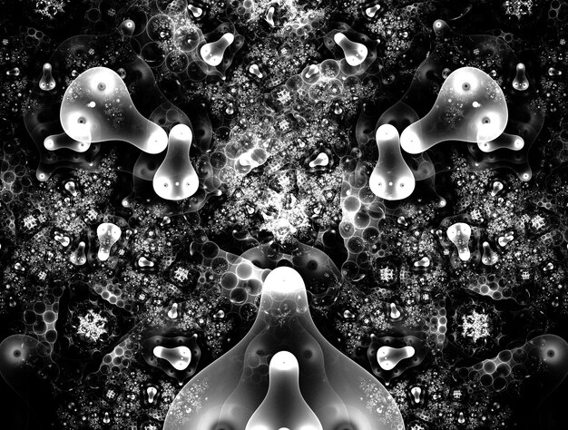 Imagen de fondo abstracto fractal imaginativo