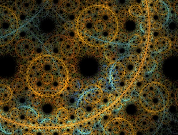 Imagen de fondo abstracto fractal imaginativo