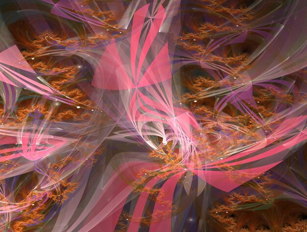 Imagen de fondo abstracto fractal imaginativo