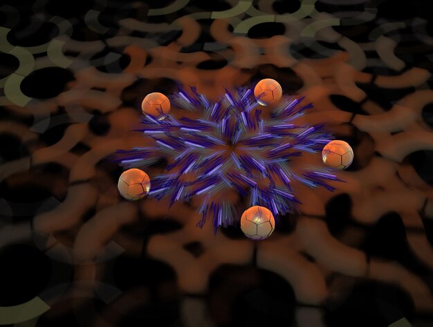Imagen de fondo abstracto fractal imaginativo