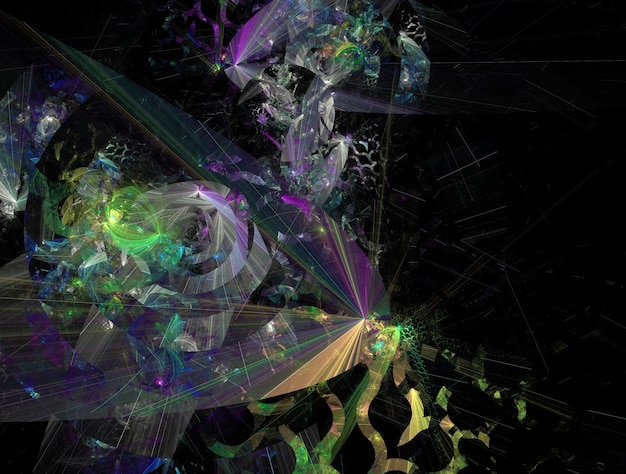 Imagen de fondo abstracto fractal imaginativo