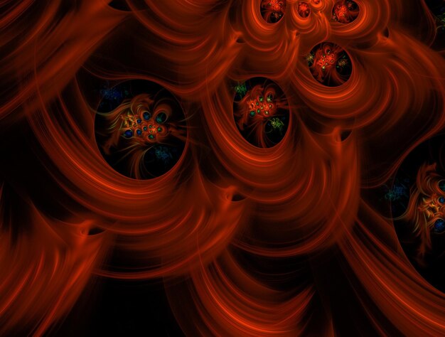 Imagen de fondo abstracto fractal imaginativo