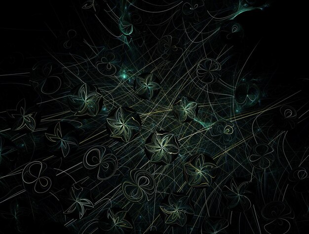 Imagen de fondo abstracto fractal imaginativo