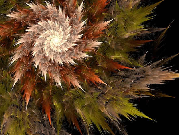 Imagen de fondo abstracto fractal imaginativo