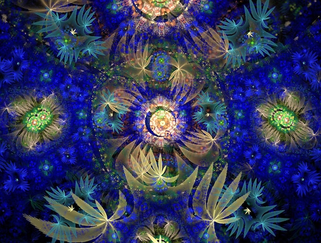 Imagen de fondo abstracto fractal imaginativo