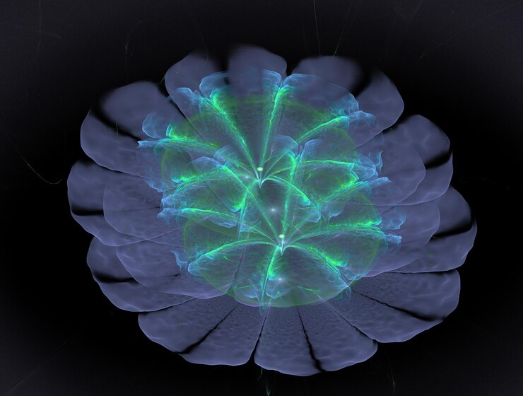 Foto imagen de fondo abstracto fractal imaginativo